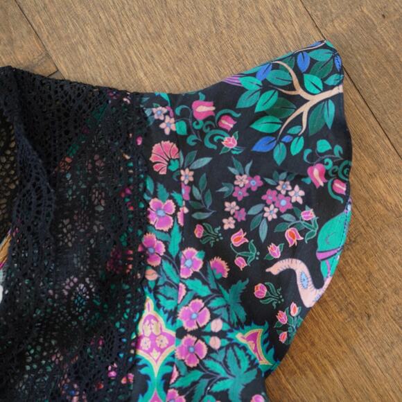 SANDRO - Iveane Floral A-Line Minidress FR size 34/US XS 2 - Picture 8 of 11